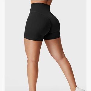 Women's Black High-Waisted Shorts